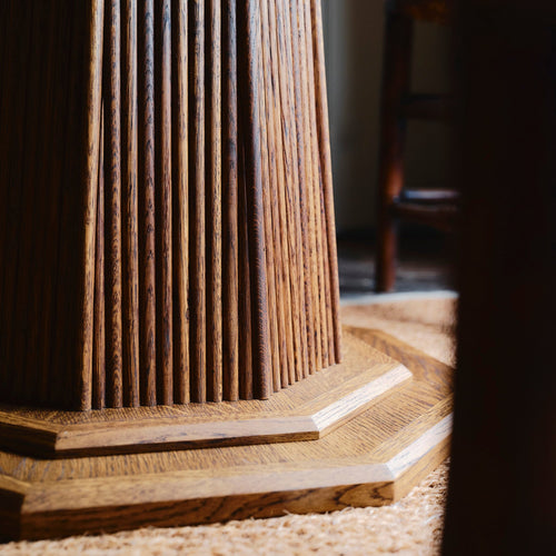 Vesta Reeded Pedestal Dining Table