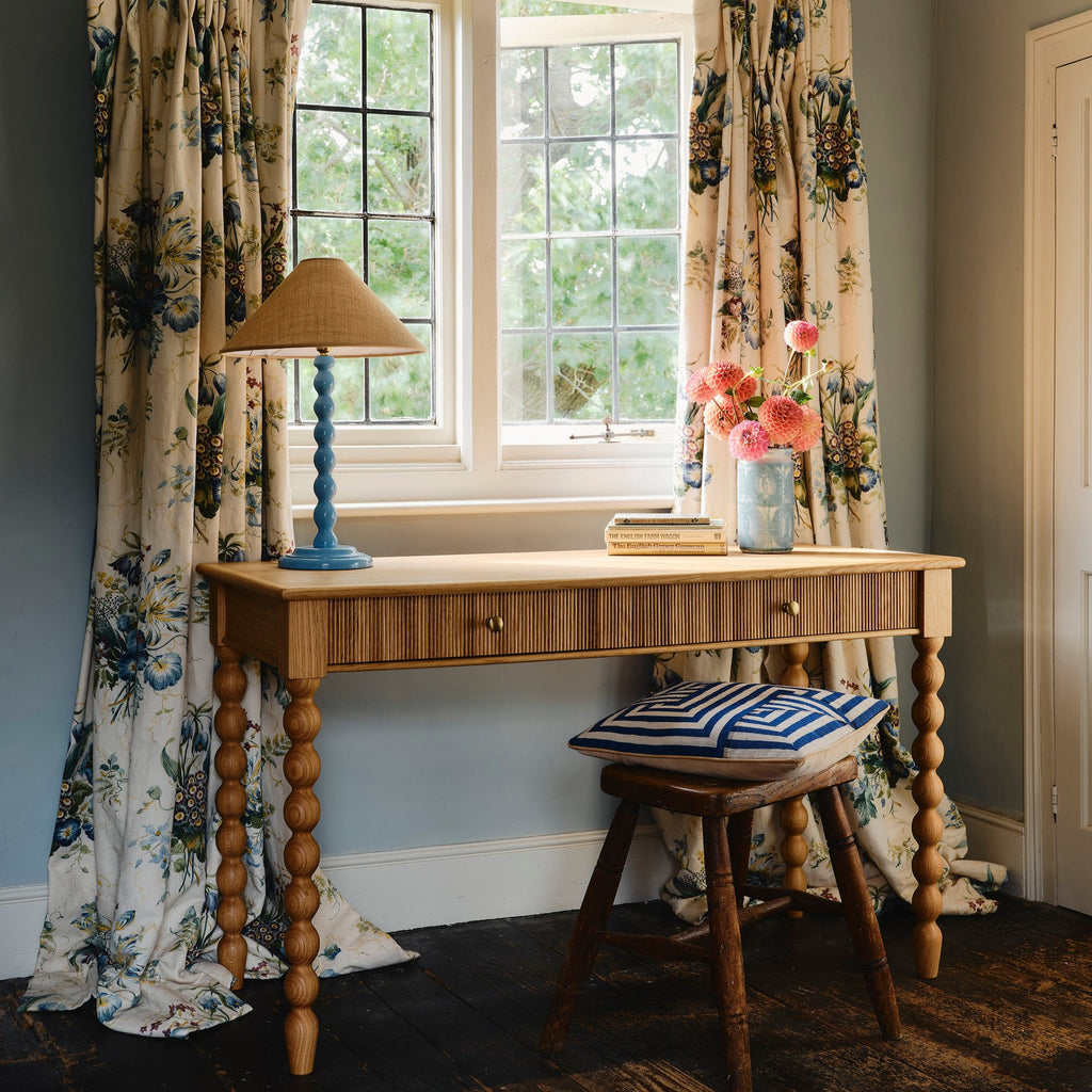 Bobbin Writing Desk - Natural Oak