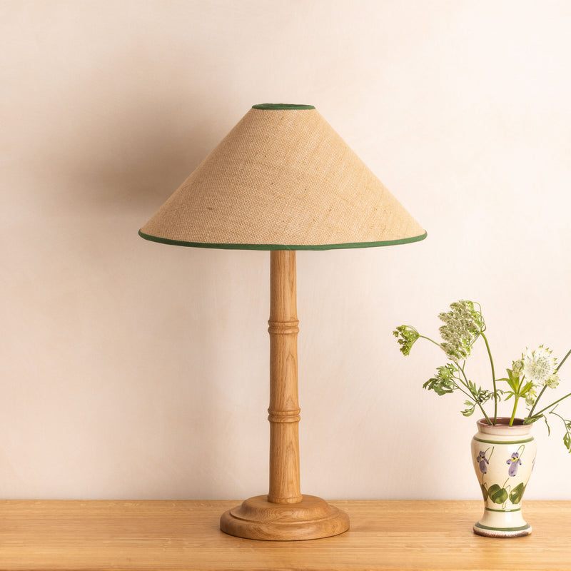 Bamboo Lamp Base - Natural Oak