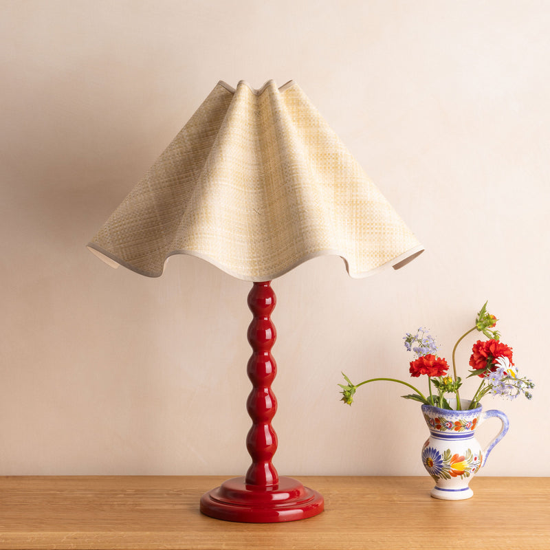 Bobbin Lamp Base, Gloss - Cherry