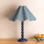 Bobbin Lamp Base - Blue Oak