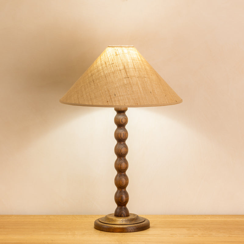 Bobbin Lamp Base - Dark Oak