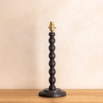 Bobbin Lamp Base - Ebonised Oak