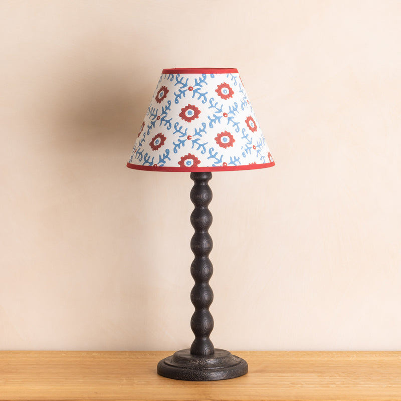 Bobbin Lamp Base - Ebonised Oak