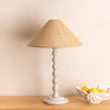 Bobbin Lamp Base - Limed Oak