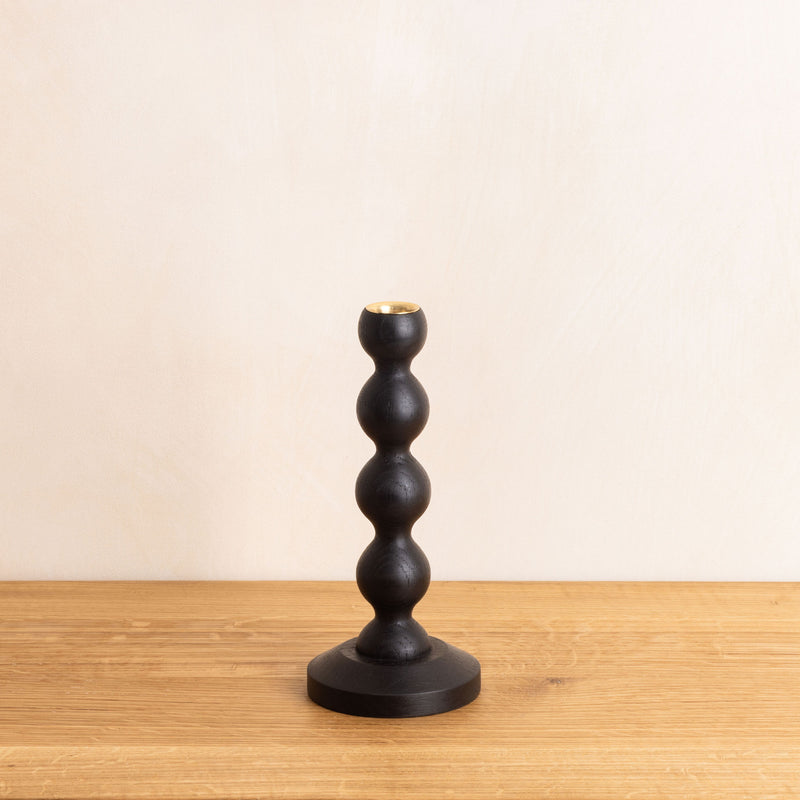 Bobbin Candlestick - Natural or Stained Oak