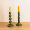 Bobbin Candlestick - Natural or Stained Oak