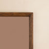 Reeded Mirror - Medium, Dark Oak