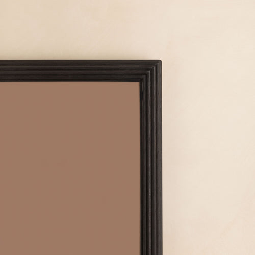 Reeded Mirror - Medium, Ebonised Oak